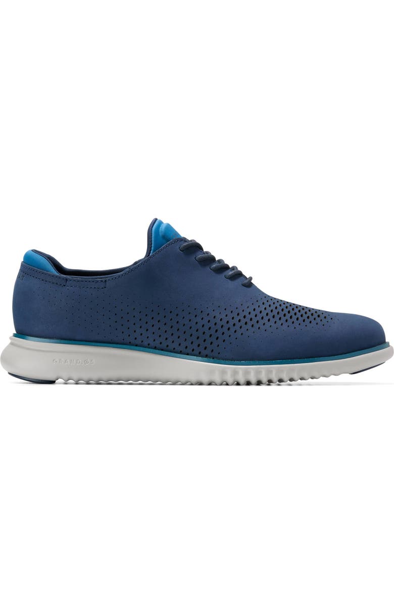 Cole Haan 2.ZeroGrand Laser Wing Derby, Alternate, color, Midnight Moon Nubuck