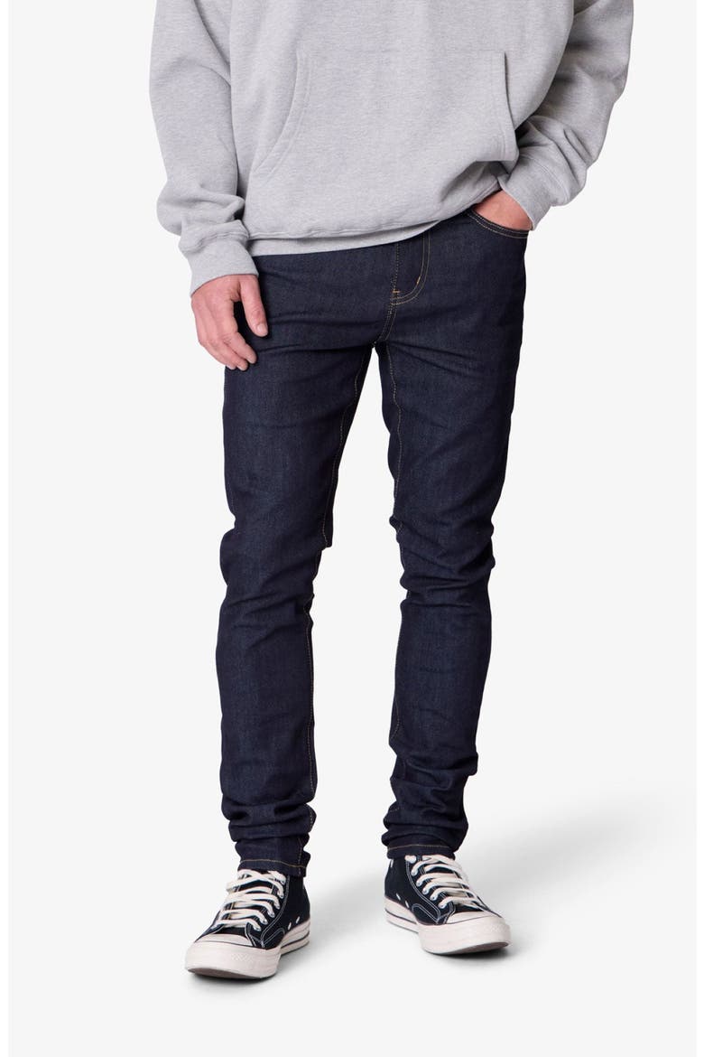 Raw Skinny Jeans, Alternate, color, RINSED INDIGO
