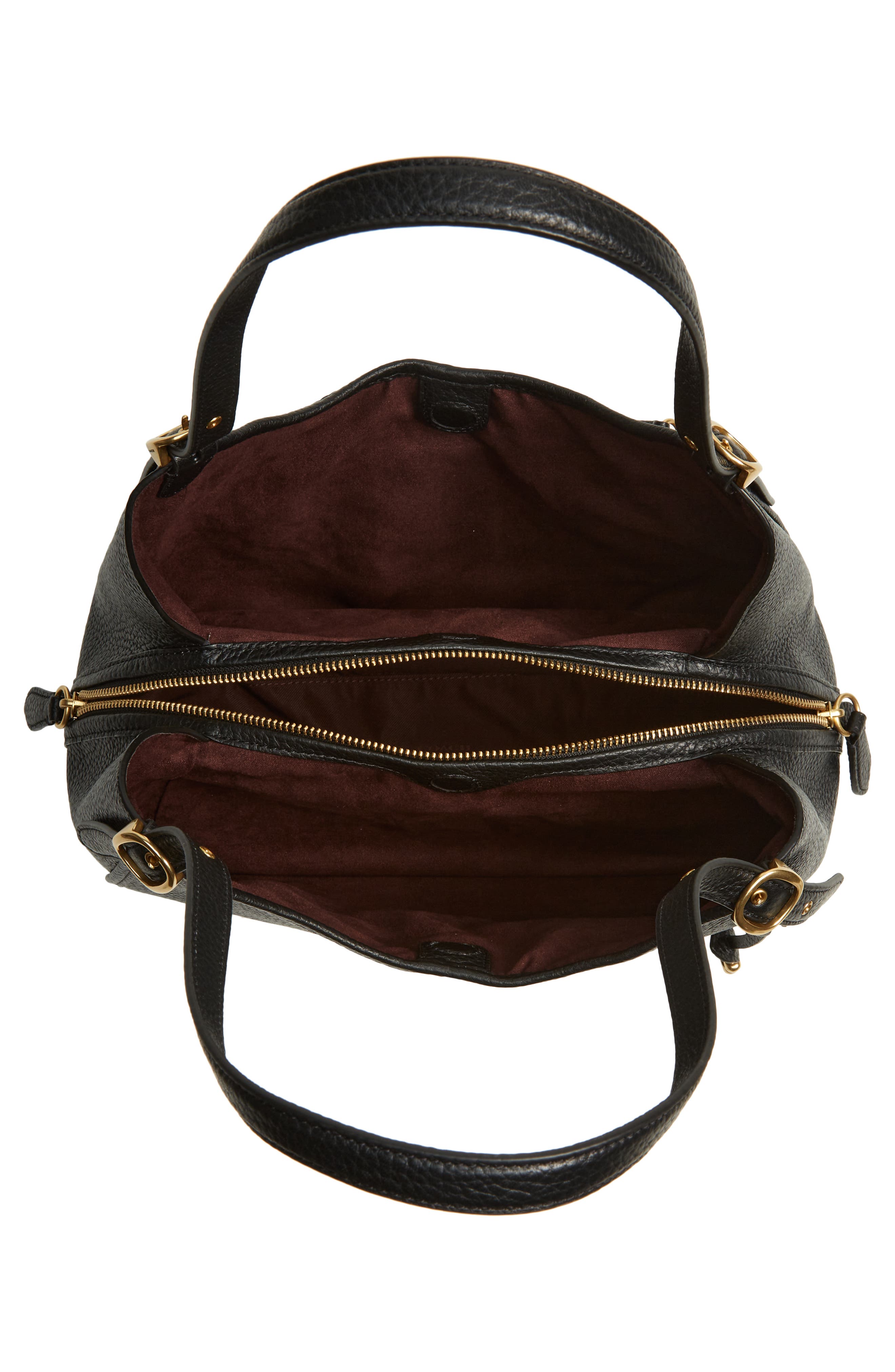 COACH Lori Pebble Leather Shoulder Bag, Alternate, color, 