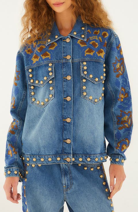 【Pluti】 Rio blue SET Nautica Floral Park 3-Piece Blue Cotton King Quilt Set