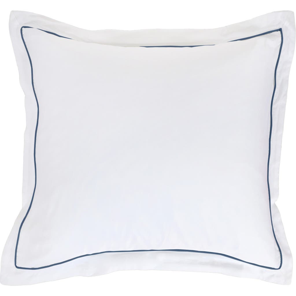 Pom Pom At Home Sheena Sateen Euro Pillow Sham In Navy