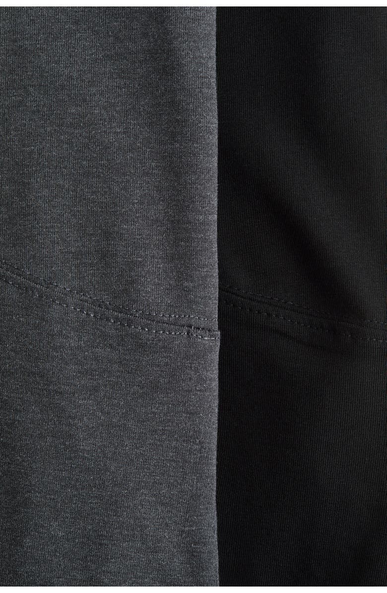 H&M Mama 2-pack Jersey Leggings, Alternate, color, Dark Gray/Black