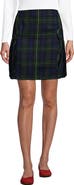 Lands' End School Uniform Young  Side Pleat Plaid Skort Above the Knee