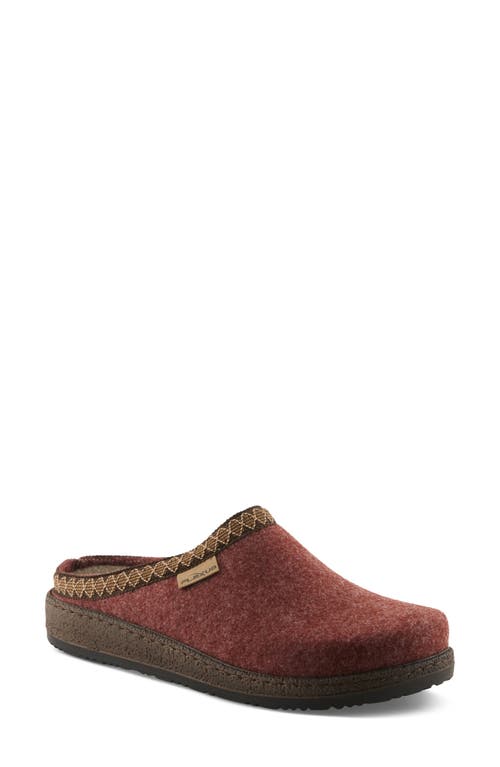 Flexus By Spring Step Snuggee Wool Clog In Brown