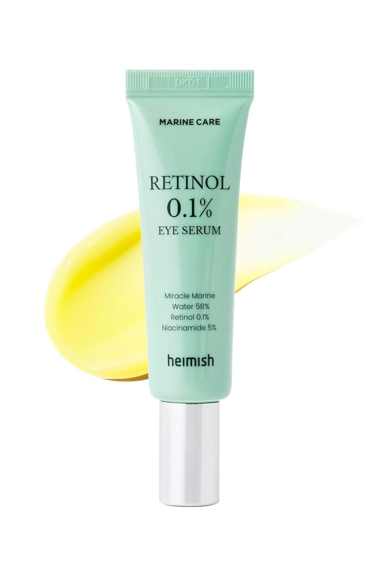 Marine Care Retinol Eye Serum Anti Aging Serum for Firming, Anti Wrinkle, Skin Elasticity 1.0fl.oz/30ml, Main, color, Yellow