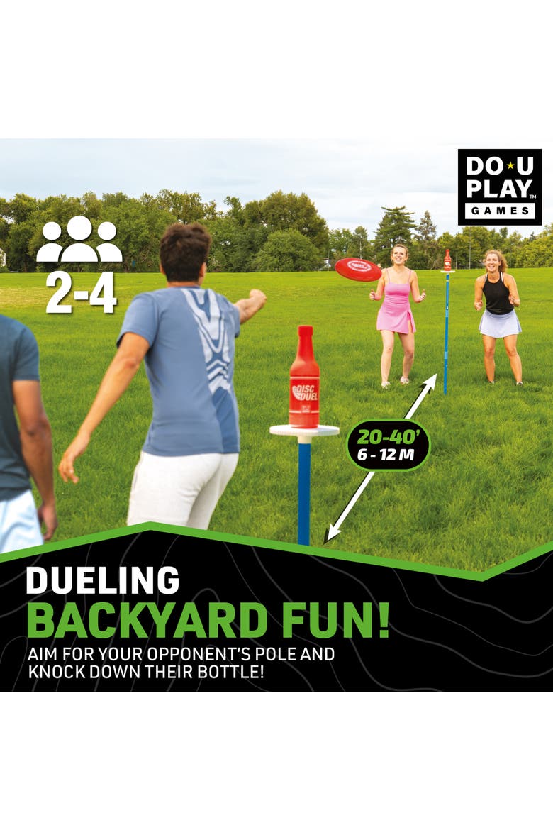 Disc Duel Throwing Game, Tailgating Lawn Backyard Activity, Family, Alternate, color, Multicolored