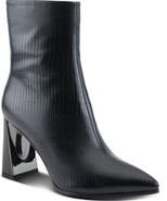 AZURA BY SPRING STEP Attention Snakeskin Embossed Bootie