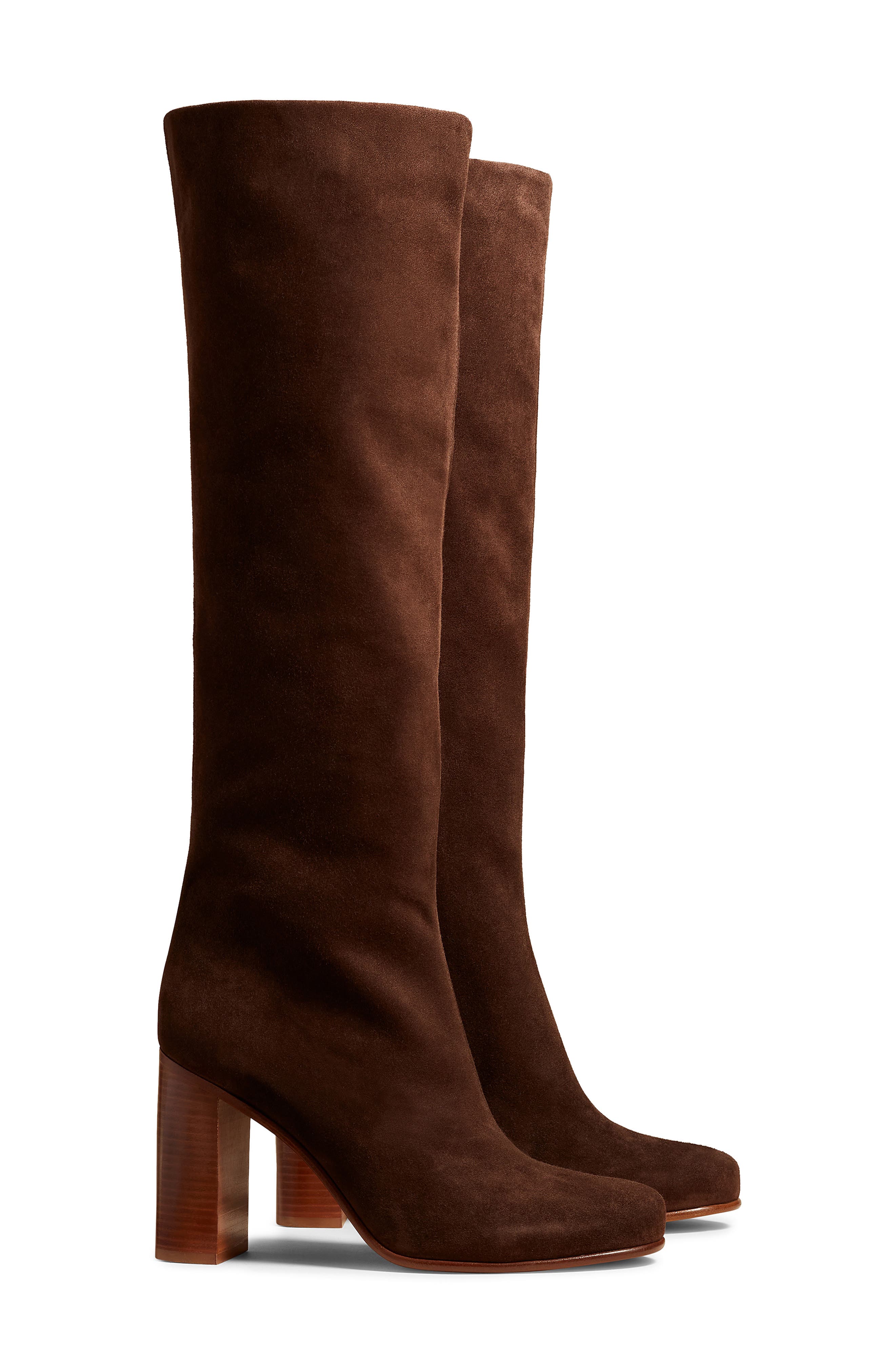 Willow Knee High Boot, Main, color, DARK BROWN