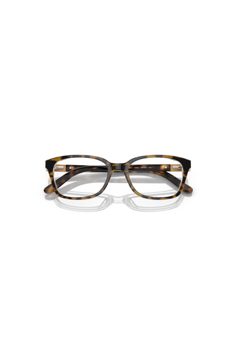 47mm Square optical glasses, Alternate, color, Brown