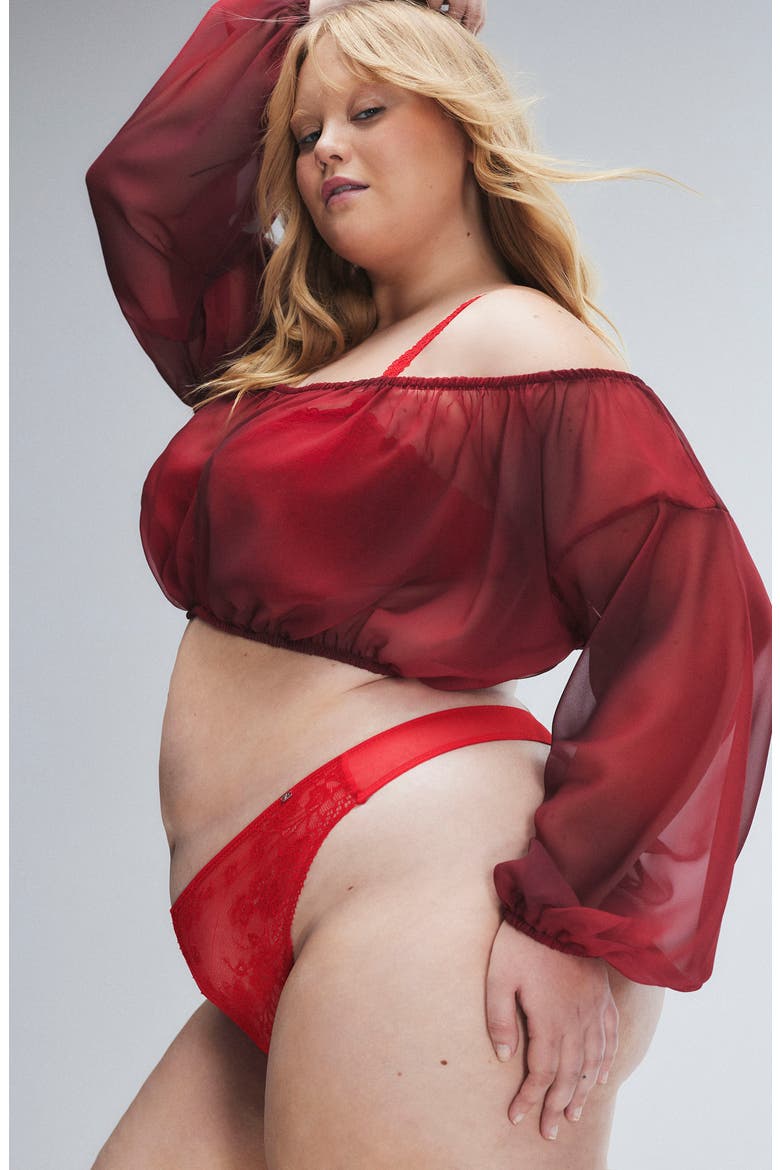 Rose Delivery Thong, Alternate, color, TIMELESS RED