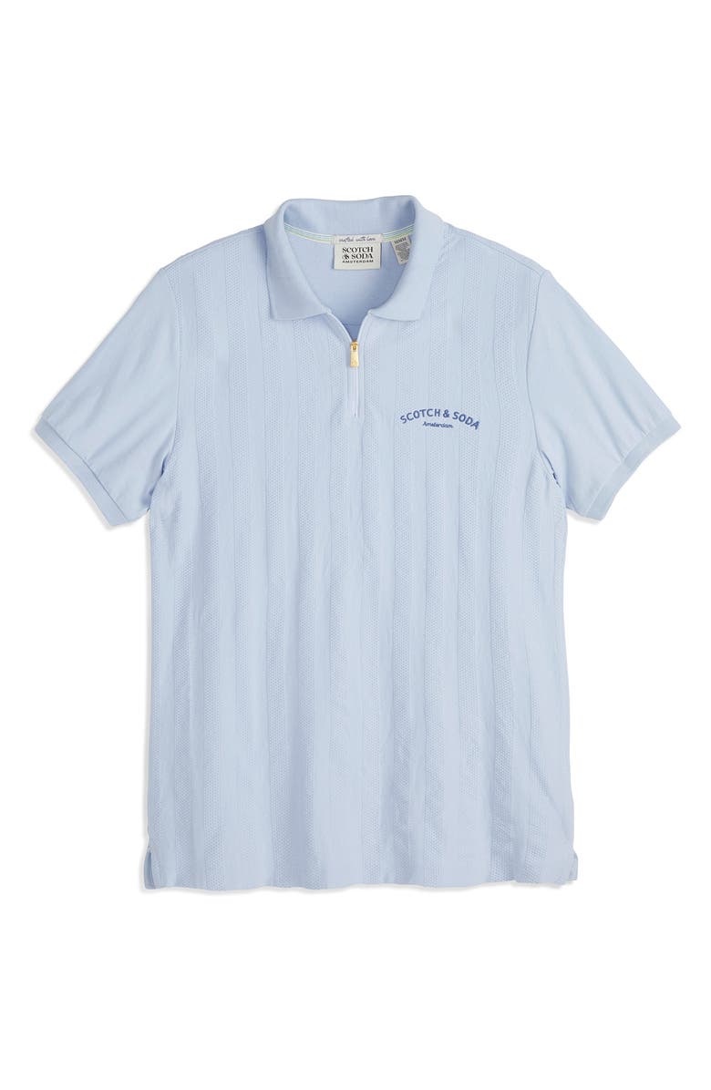 Scotch & Soda Popcorn Piqué Zip Polo | Nordstromrack