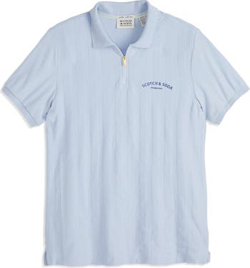 Scotch & Soda Popcorn Piqué Zip Polo | Nordstromrack