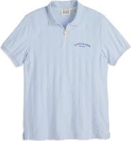 Scotch & Soda Popcorn Piqué Zip Polo