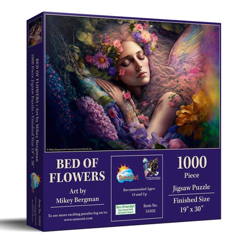 Bed of Flowers 1000 piece Jigsaw Puzzle for Adults