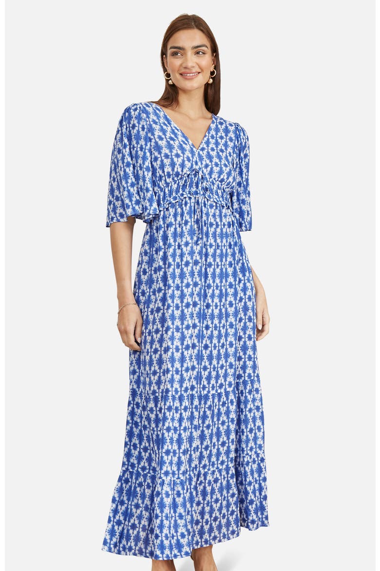 Maxi Dress With Cross Over Back, Main, color, Blue