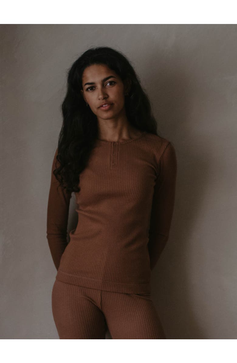 The Simple Folk The Ribbed Top, Main, color, Cinnamon