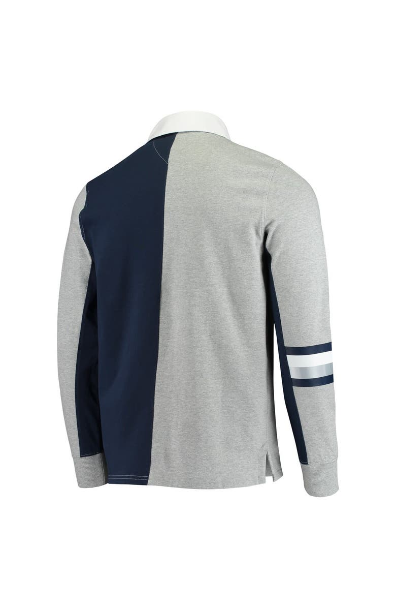 Tommy Hilfiger Men's Tommy Hilfiger Heathered Gray Dallas Cowboys Rugby Long Sleeve Polo, Alternate, color, Gray
