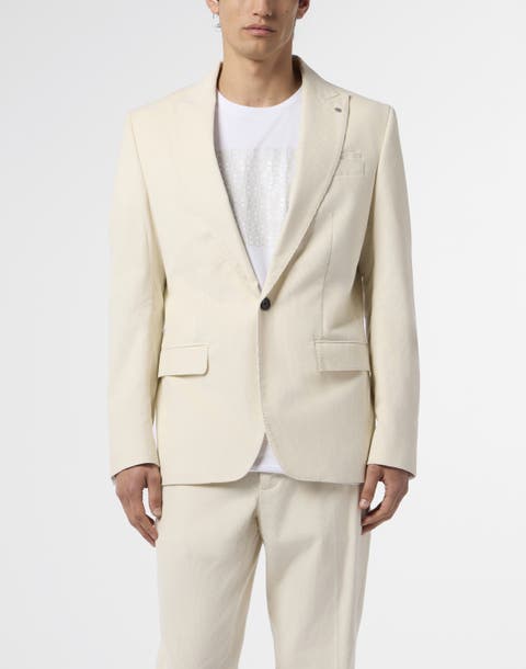 Corduroy Single Breasted Blazer Men