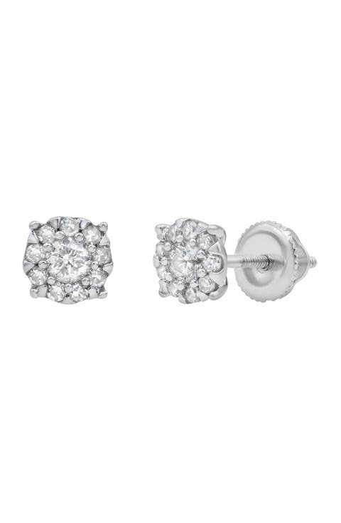 Regal Diamond Stud Earrings