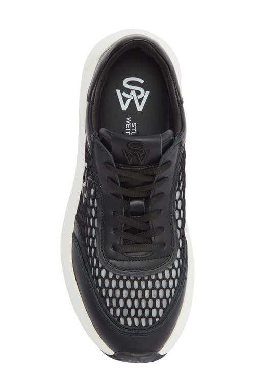 Stuart Weitzman Glide Mesh Sneaker In Animal Print
