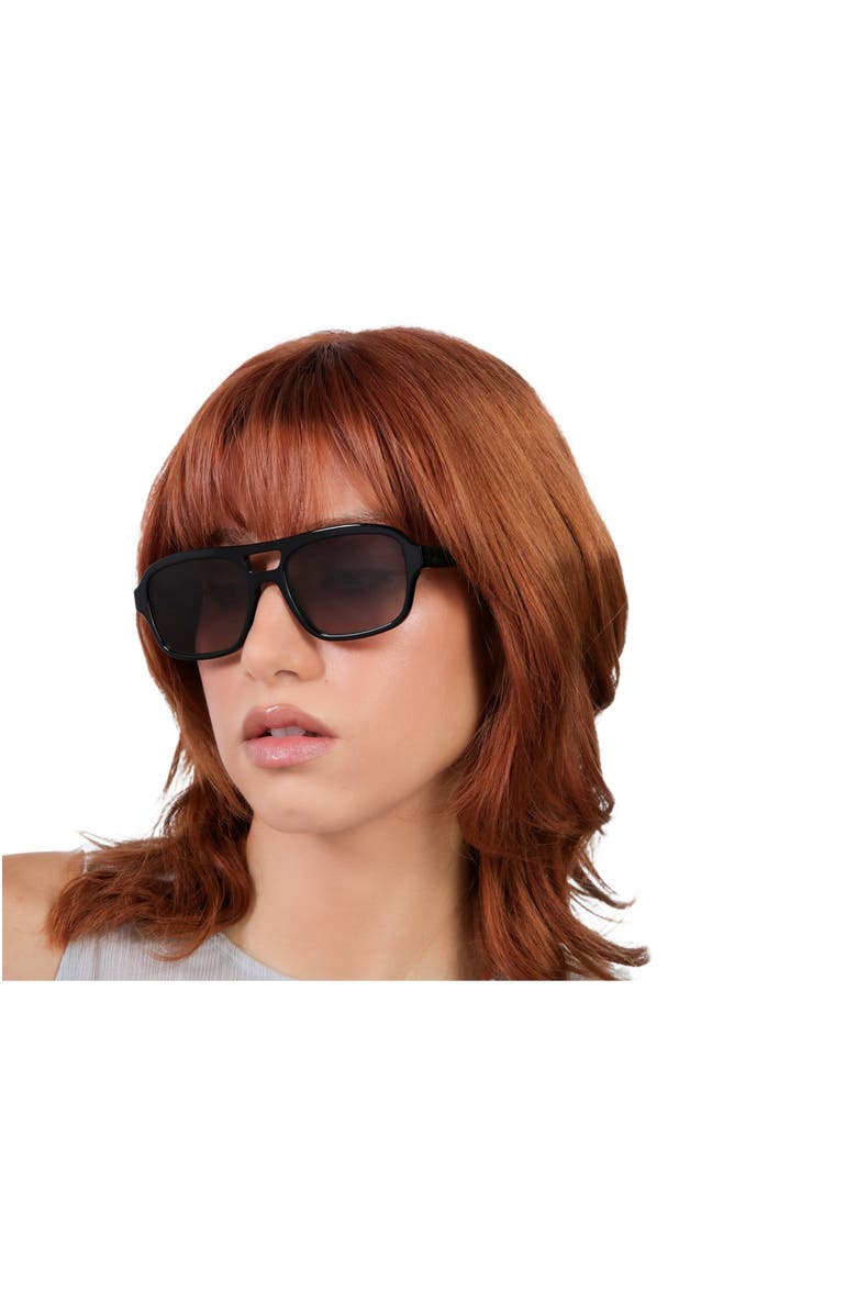 Lyndon Eyewear Morningside Sunglasses, Alternate, color, Black / Grey