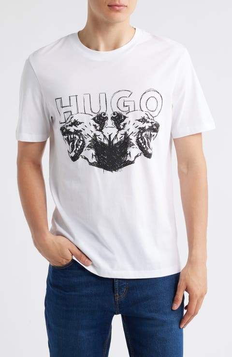 関税・送料込【HUGO】 Nollico プリント ロゴ 半袖 Tシャツ 関税・送料込【HUGO】 Nollico プリント ロゴ 半袖 Tシャツ