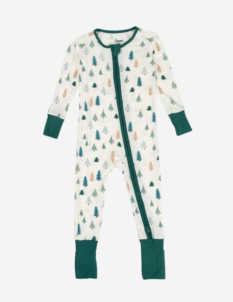 Viscose Matching Family Holiday Pajama Sleeper, Reindeer & Polar Bear Prints (Baby)