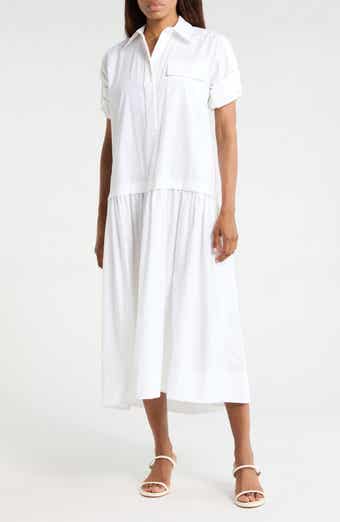 A.L.C. Bonnie Long Sleeve Cotton Shirtdress