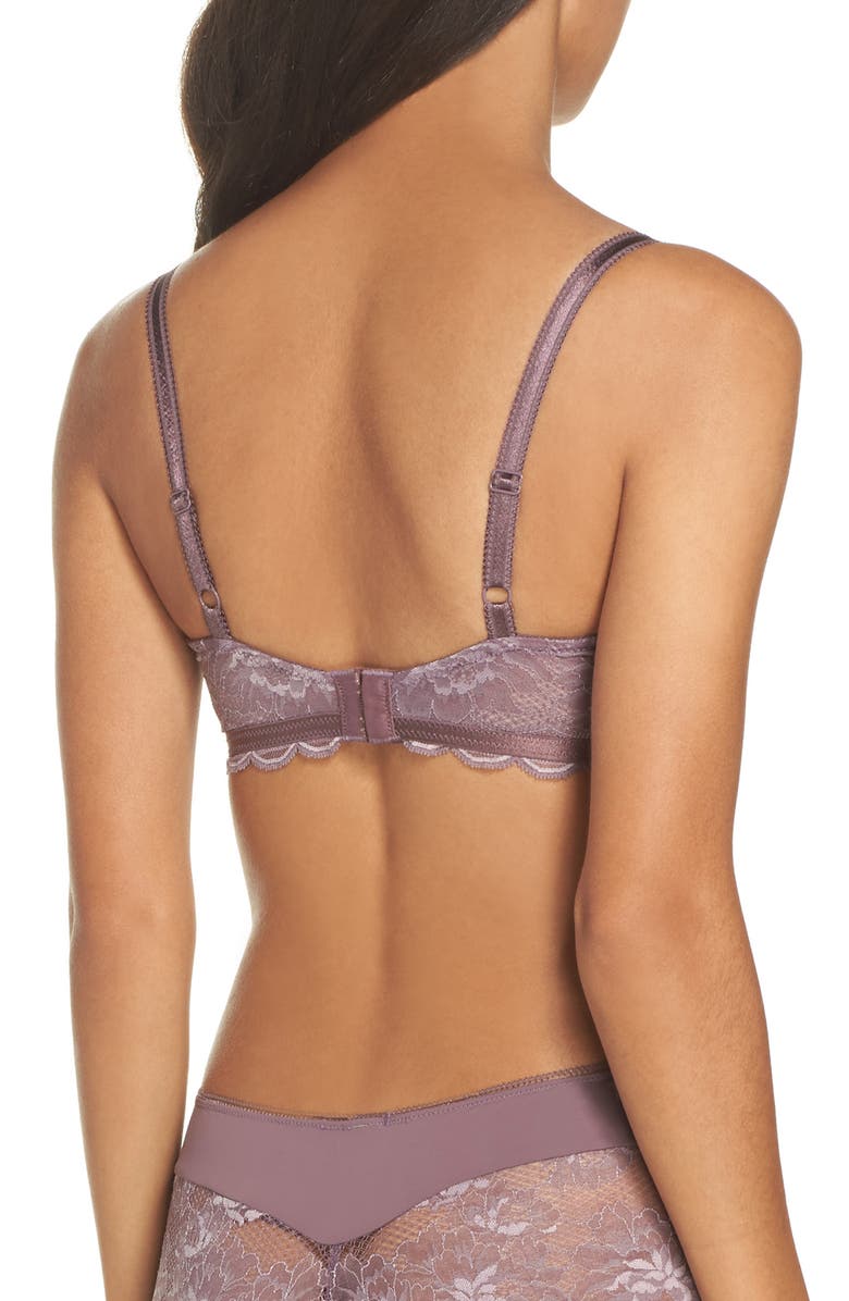 Wacoal Fire & Lace Underwire Bra, Alternate, color, Flint