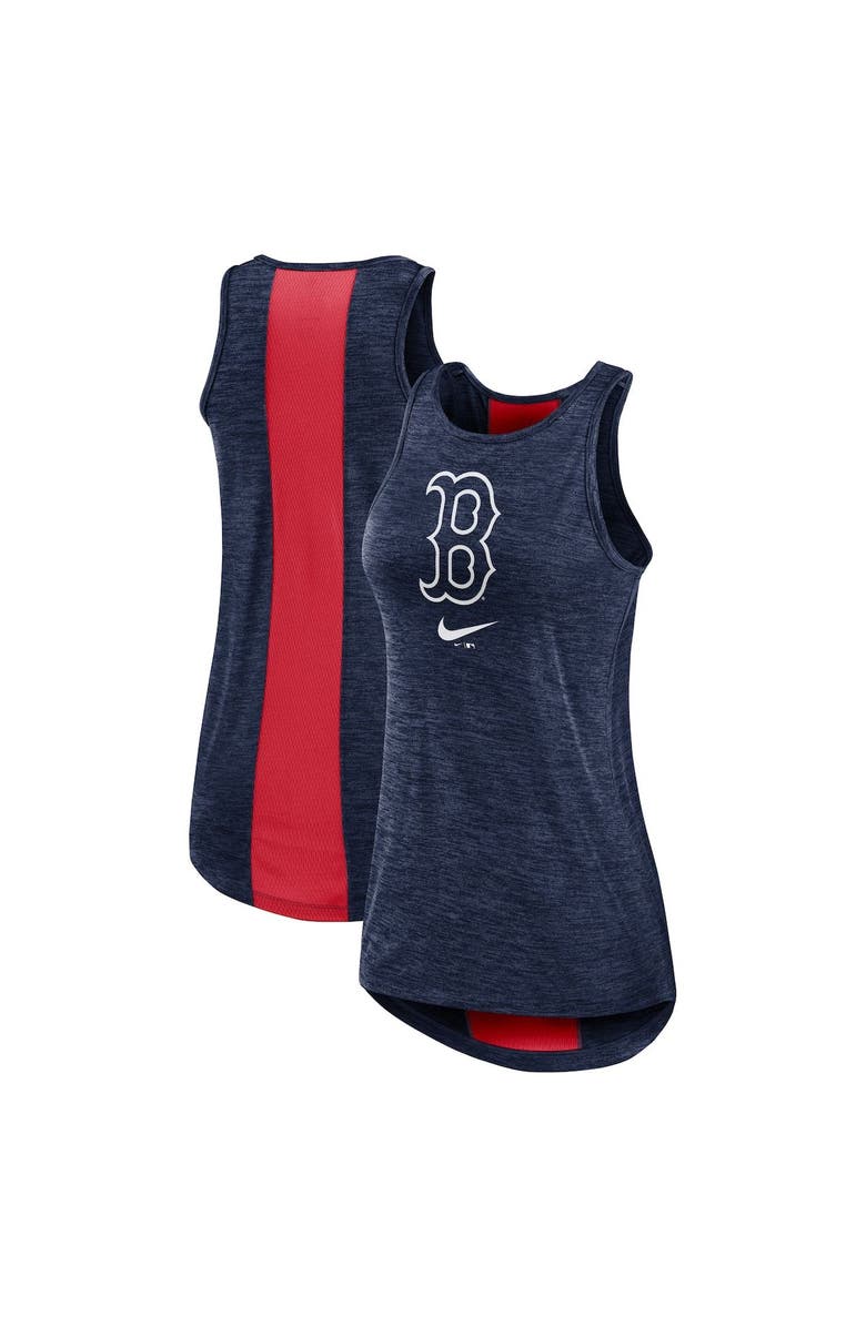 Nike Women's Nike Navy Boston Red Sox Dri-FIT Performance Right Mix High Neck Tank Top, Main, color, 