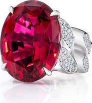Mindi Mond Rubellite Tourmaline & Diamond Ring