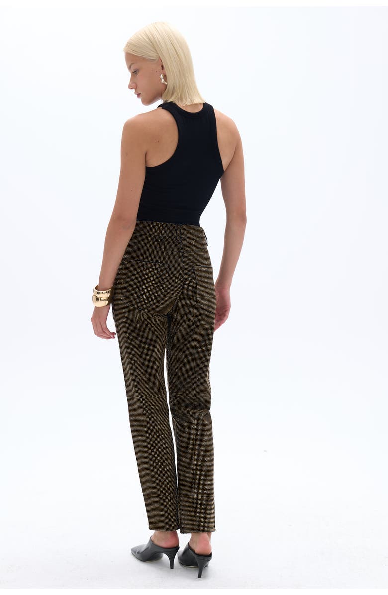 Nocturne Stone Embroidered Mom Fit Jeans, Alternate, color, 