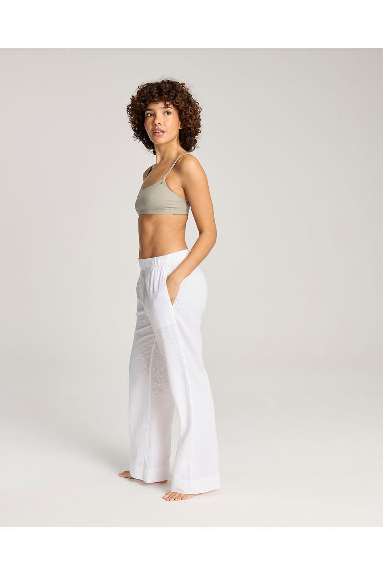 The Seersucker Button Long Pant, Alternate, color, White
