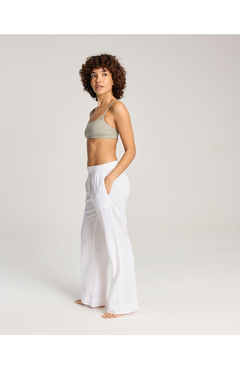 Nudea The Seersucker Button Long Pant, Alternate, color, White