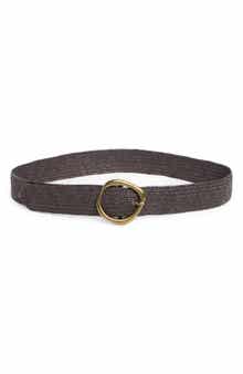 Linea Pelle Molten Buckle Straw Belt