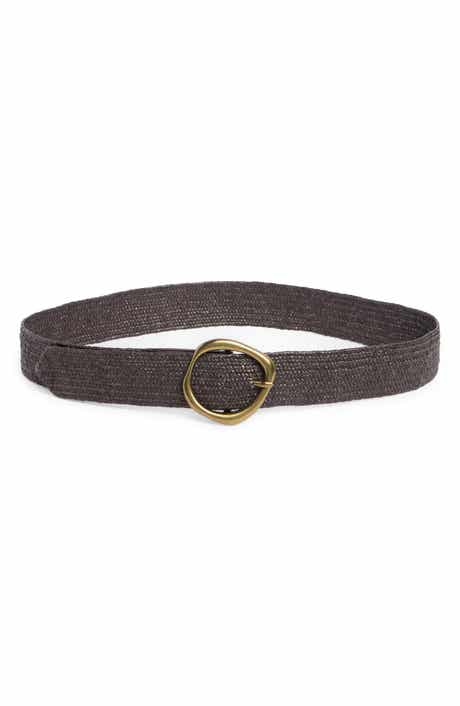 Linea Pelle Molten Buckle Straw Belt