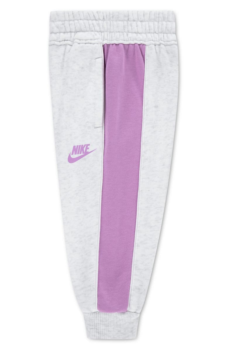 Nike Colorblock Fleece Sweatshirt & Joggers Set, Alternate, color, Birch Heather