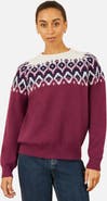 Yumi Fair Isle Relaxed Fit Knitted Sweater
