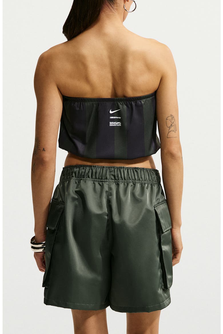 Striped Sportswear Crop Tube Top, Alternate, color, CAMO GREEN/ GRIDIRON/ WHITE