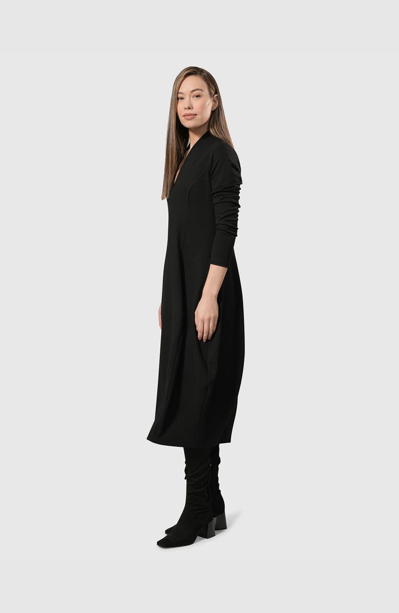 Alembika Essential Pockets Cocoon Dress, Alternate, color, Black