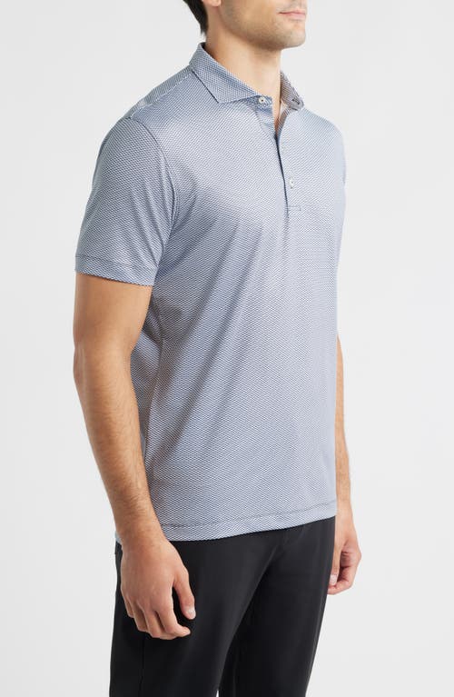 Johnnie-o Rud Geo Print Performance Jersey Polo In Multi