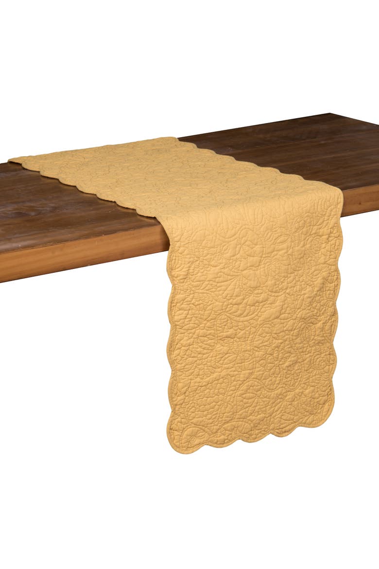 Christiana Machine Wash Runner 14 x 51", Main, color, Yellow