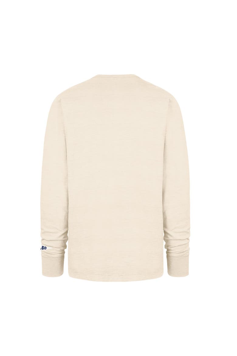 Men's '47  Tan Buffalo Bills Heavy Slub Long Sleeve T-Shirt, Alternate, color, Tan