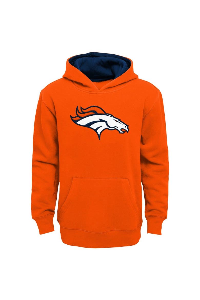 Youth Orange Denver Broncos Prime Pullover Hoodie, Main, color, Orange