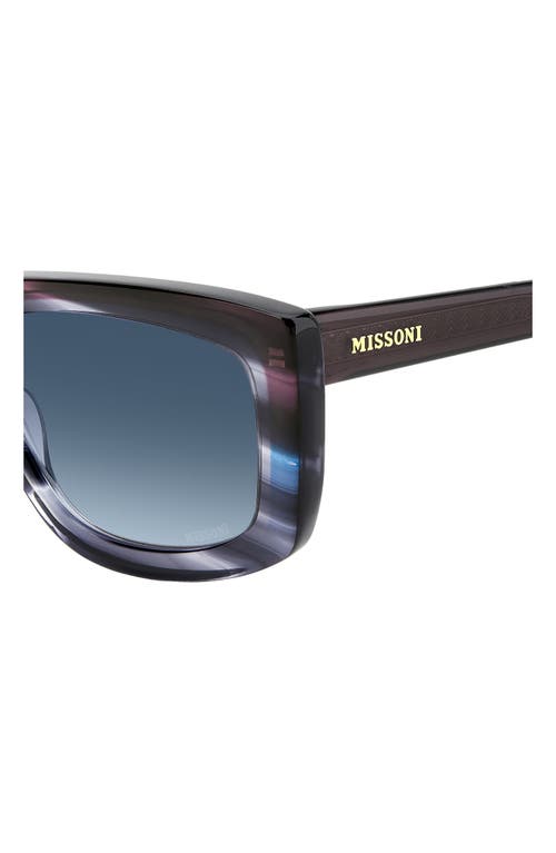 Missoni 60mm Gradient Rectangular Sunglasses In Blue