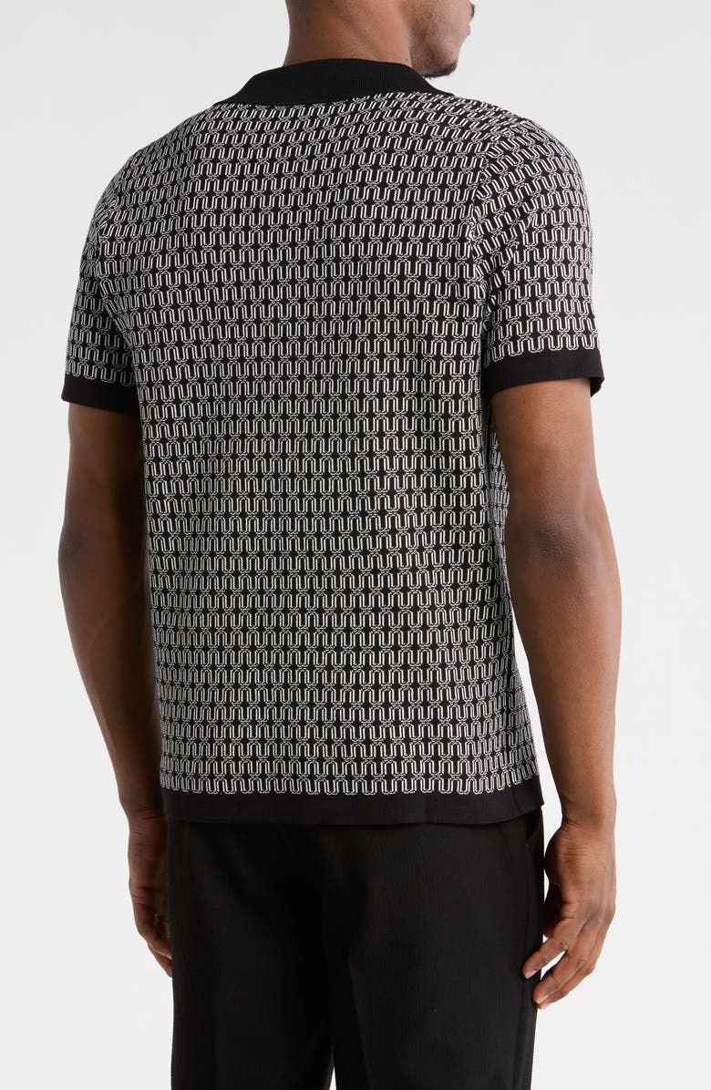 T.R. PREMIUM Slim Fit Polo Sweater, Alternate, color, Black