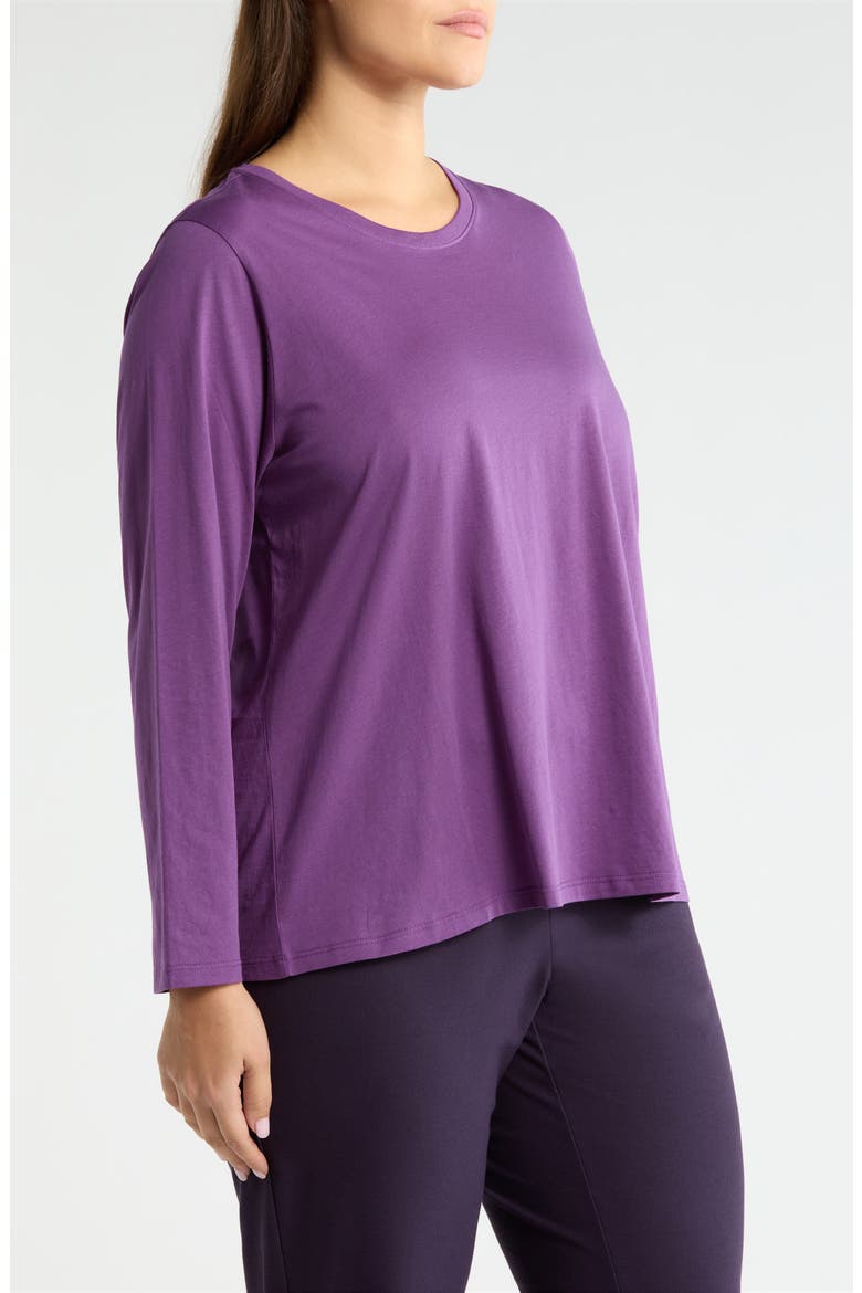 Boxy Organic Cotton Top, Alternate, color, DAHLIA