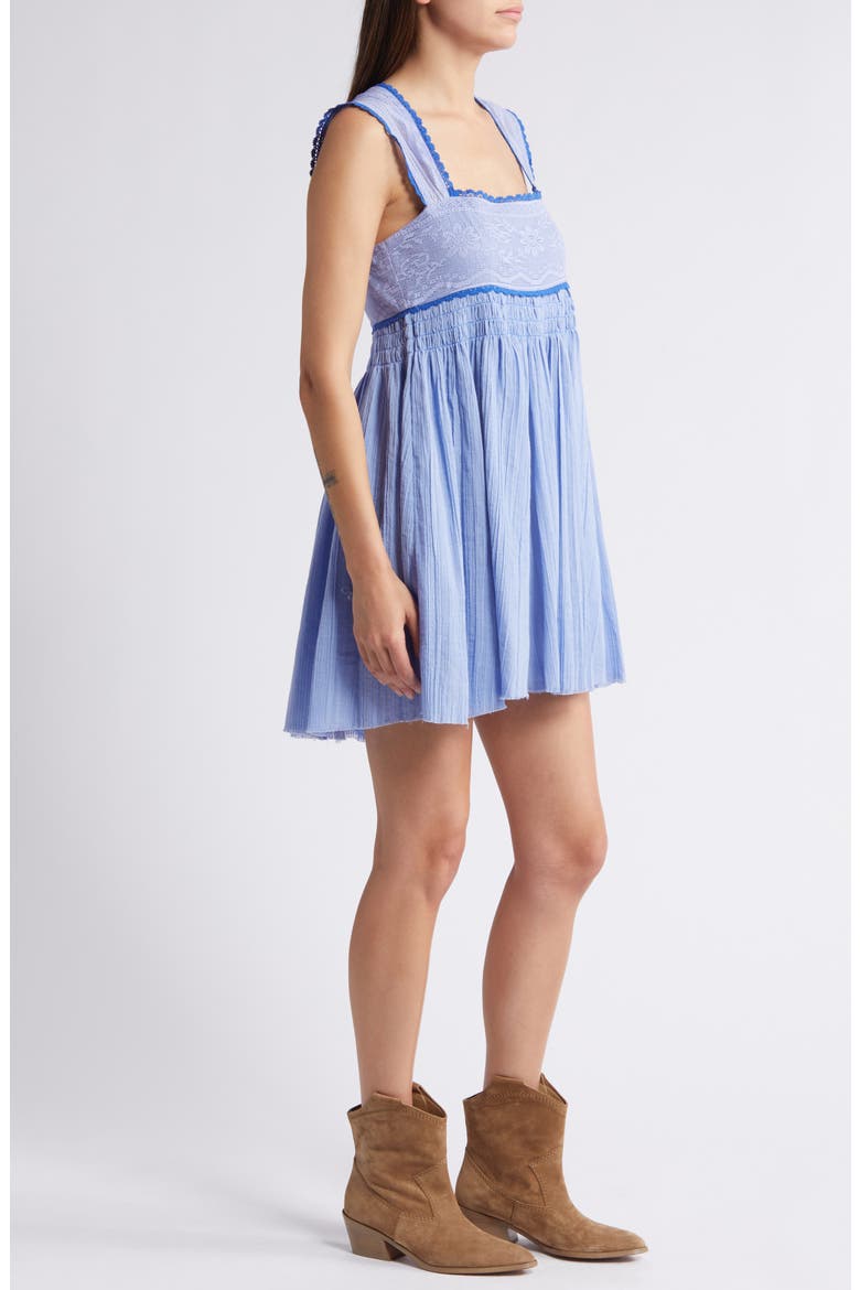 heartland mini dress blue Free People Heartland Mini Dress Blue Lace