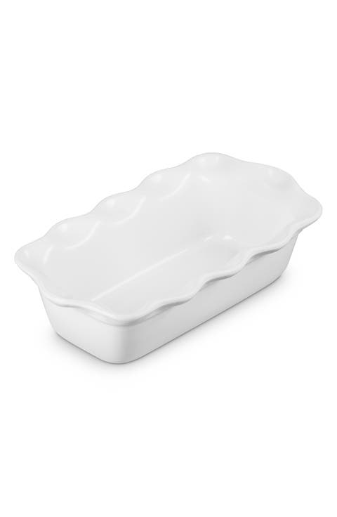 Heritage Stoneware 9-Inch Fluted Loaf Pan