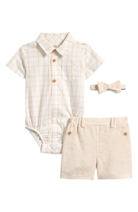 Bodysuit, Shorts & Bowtie Set (Baby)